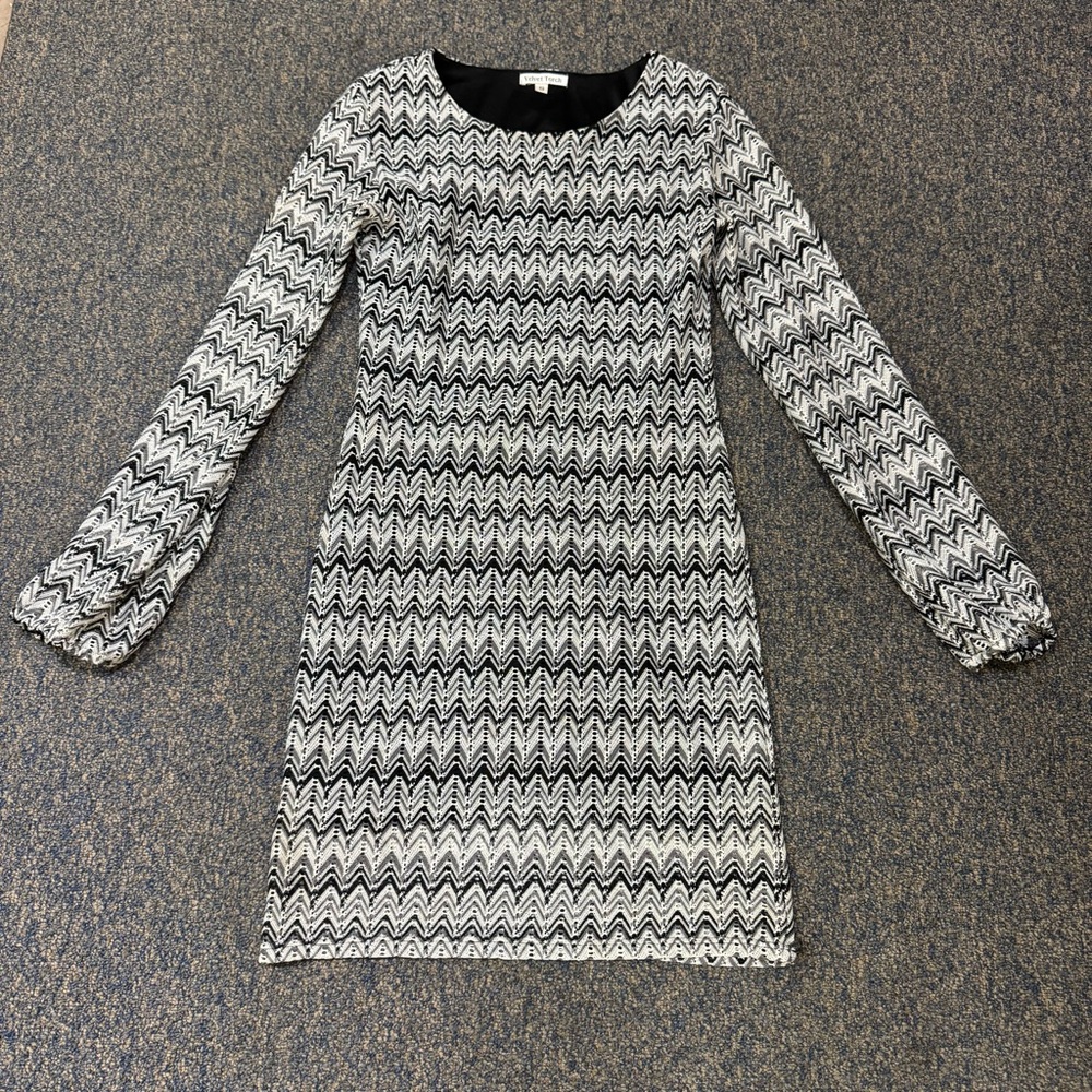 Small Black and White Patterned Dress